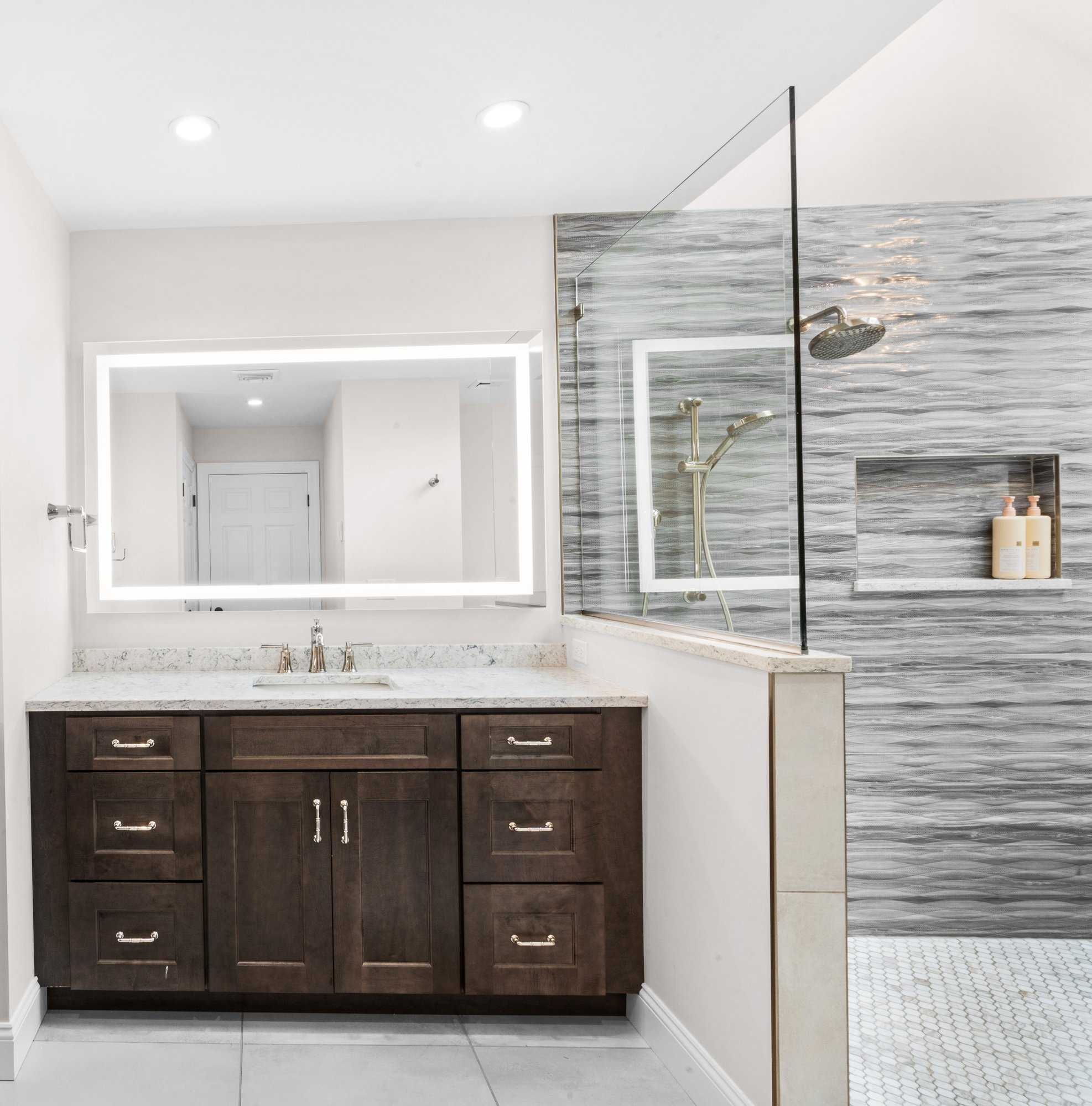 Sophisticated bathroom remodel in Riverdale, NJ