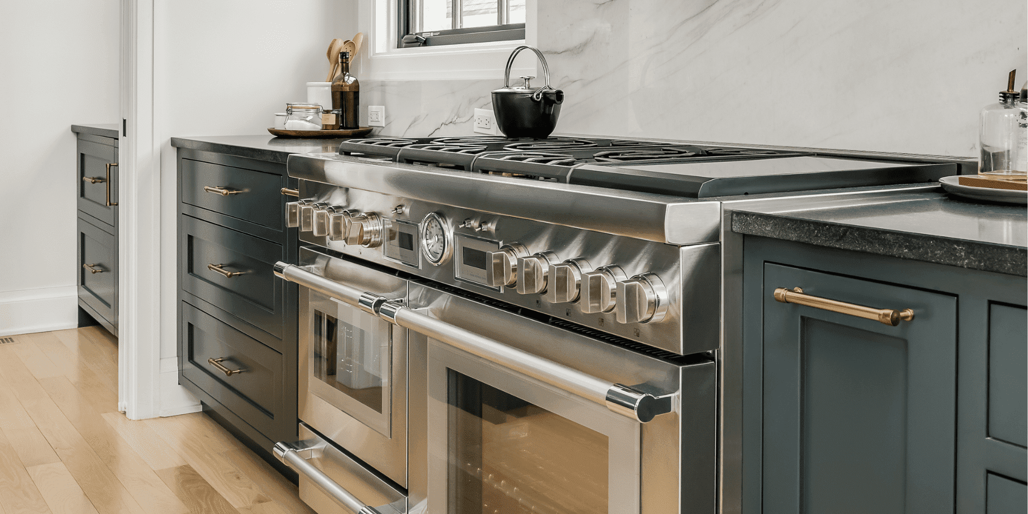 Stock Image of Dark Countertop in Kitchen