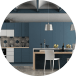 Colorful kitchen cabinets in Parsipanny, NJ kitchen remodel