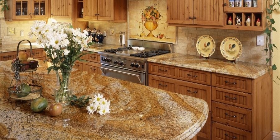 french country style granite kitchen countertops