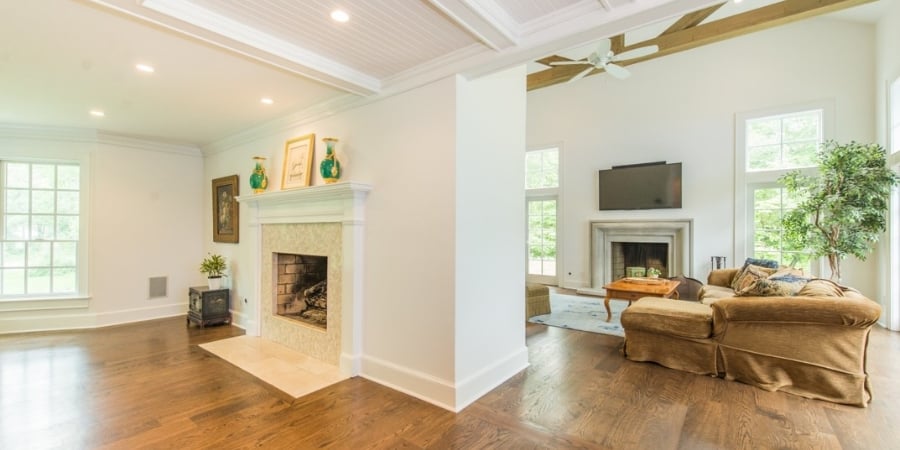 Bergen County open concept living room