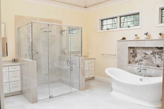 Curb less, Walk-In Shower