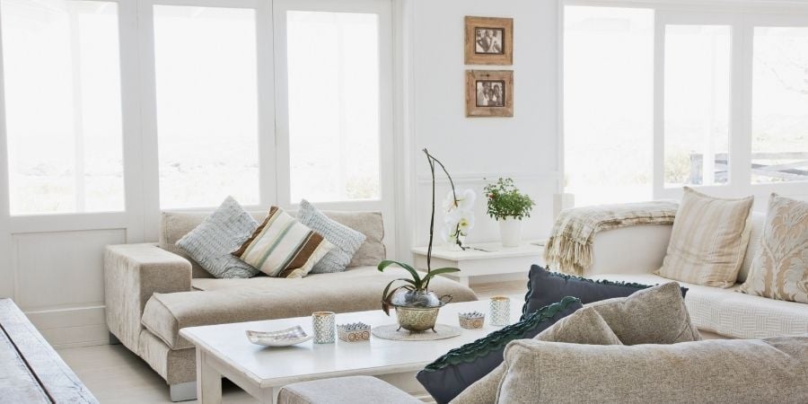 large window treatments modern home