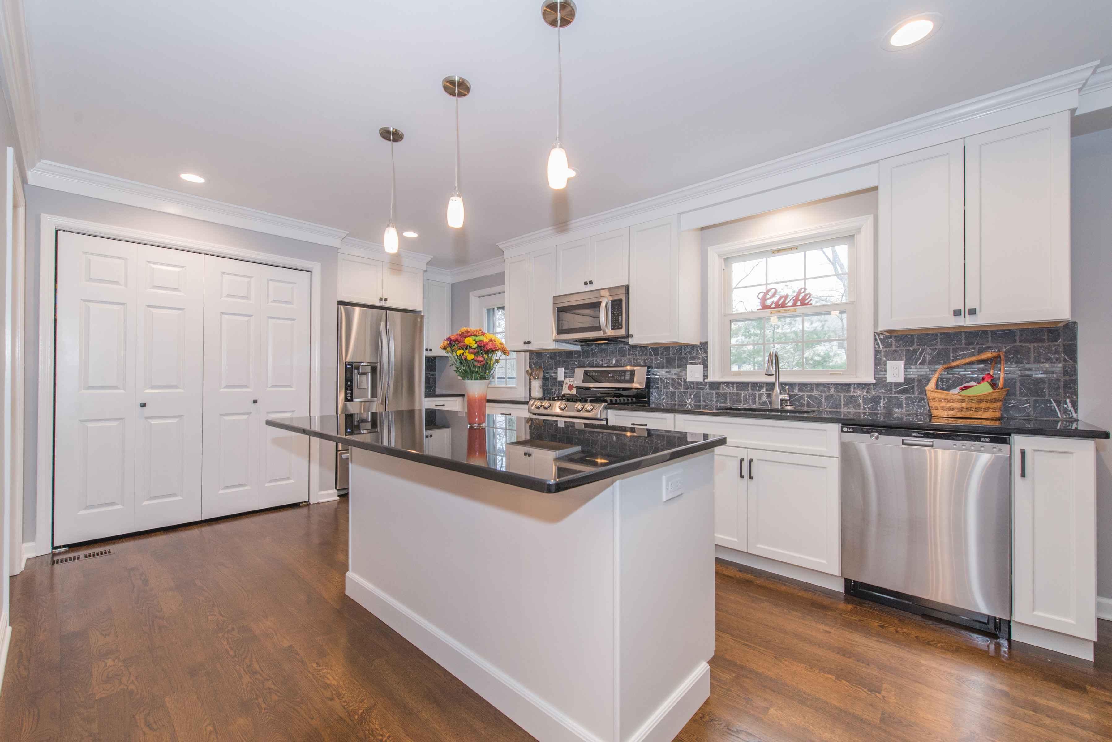 open kitchen with modern appliances