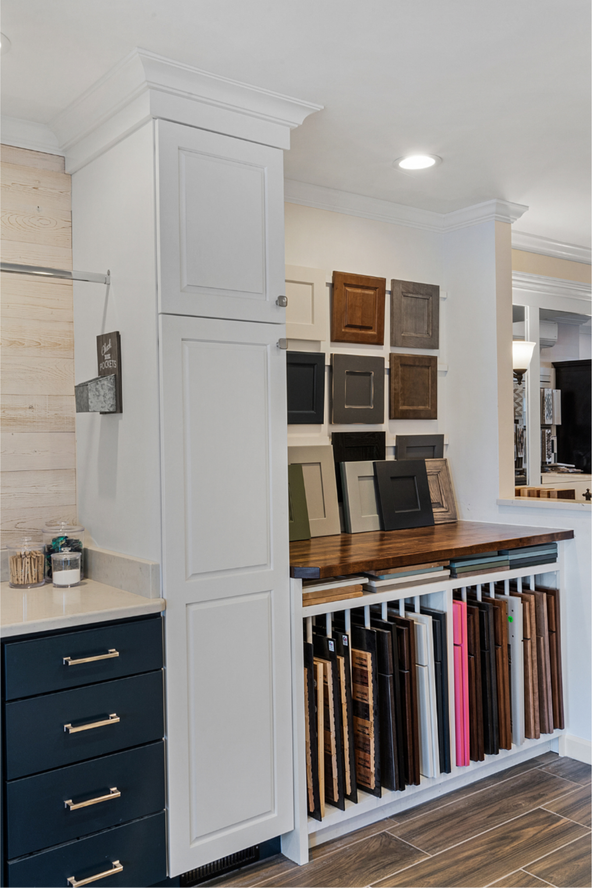 JMC showroom featuring cabinet selections JMC showroom featuring cabinet selections