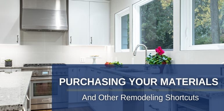 can you supply your own remodel materials