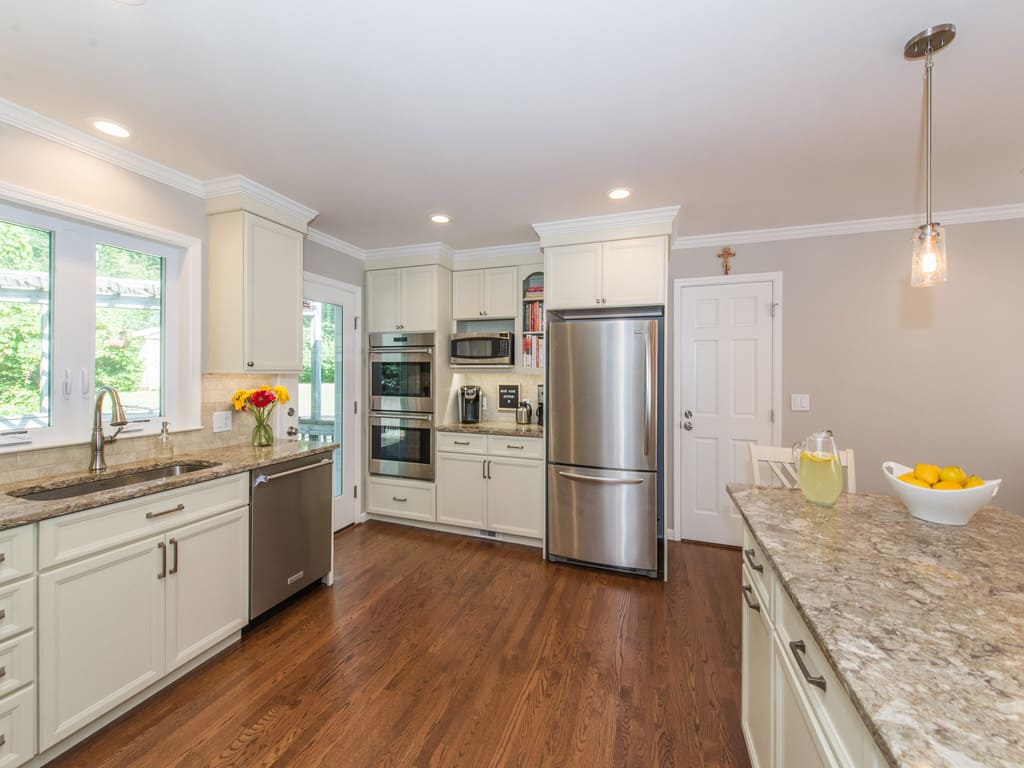 AFTER White Kitchen Remodel in Randolph NJ renovated by JMC Home Improvement Specialists