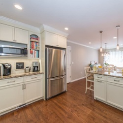 Before & After White Kitchen Remodel in Randolph
