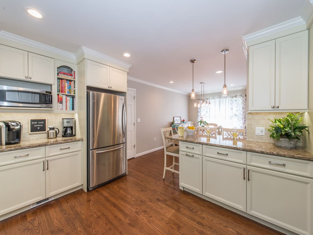 AFTER White Kitchen Remodel in Randolph NJ renovated by JMC Home Improvement Specialists