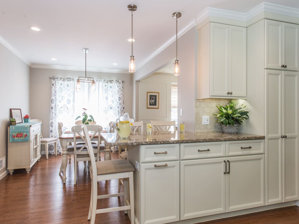 AFTER White Kitchen Remodel in Randolph NJ renovated by JMC Home Improvement Specialists