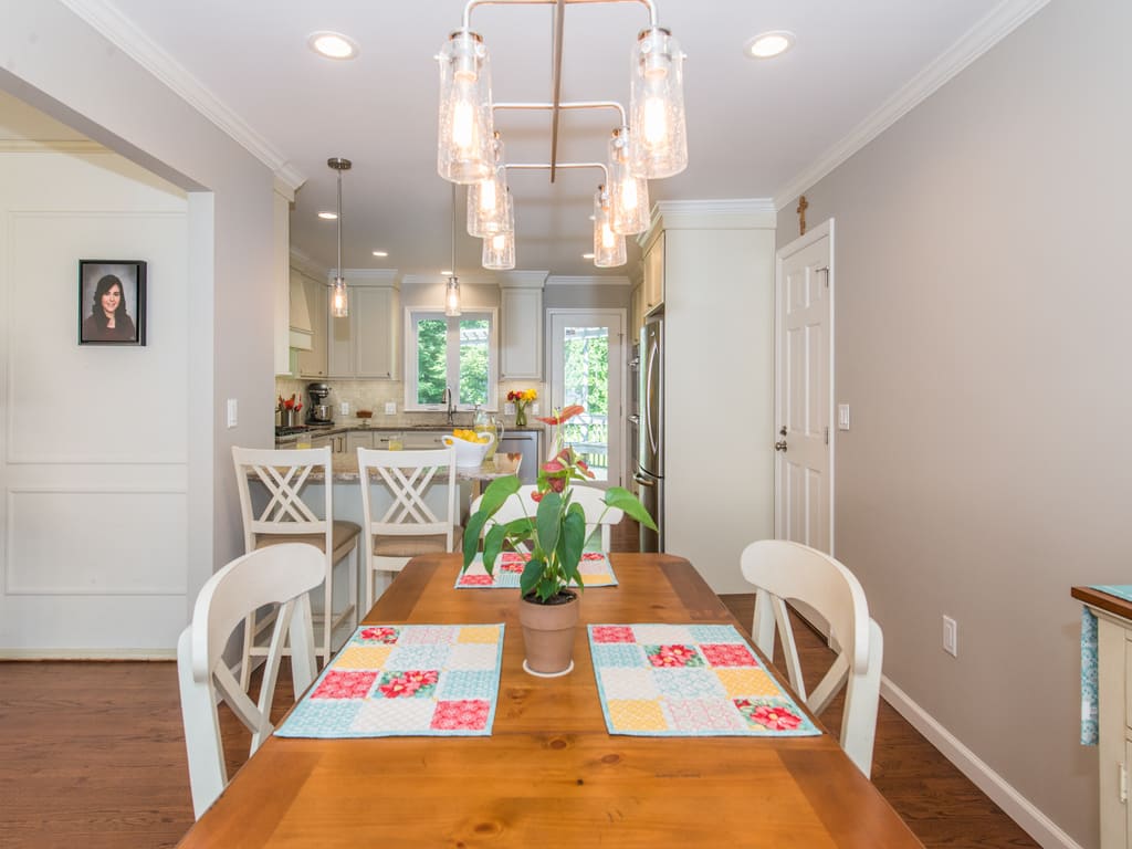 AFTER White Kitchen Remodel in Randolph NJ renovated by JMC Home Improvement Specialists