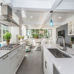 Before & After White Kitchen Remodel in Randolph