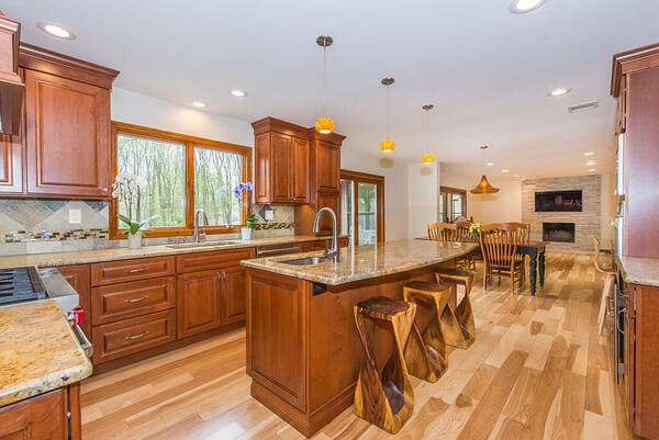 Neibart Brown and Tan Kitchen Remodel in NJ