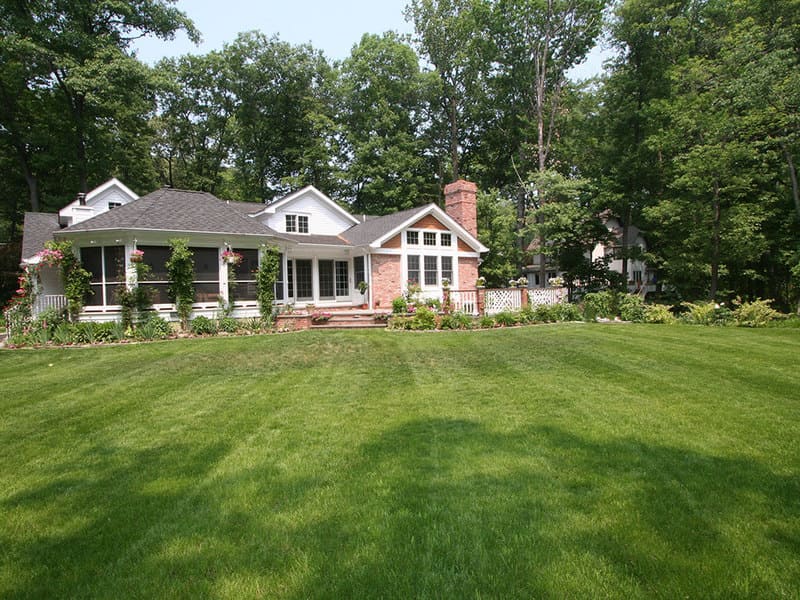 Screened in porch with Andersen windows  in Mt Lakes, NJ remodeled by JMC Home Improvement Specialists