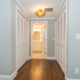 Upstairs hallway with laundry in closet In Springfield, New Jersey renovated by JMC Home Improvement Specialists