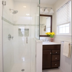 Small White Bathroom Remodel