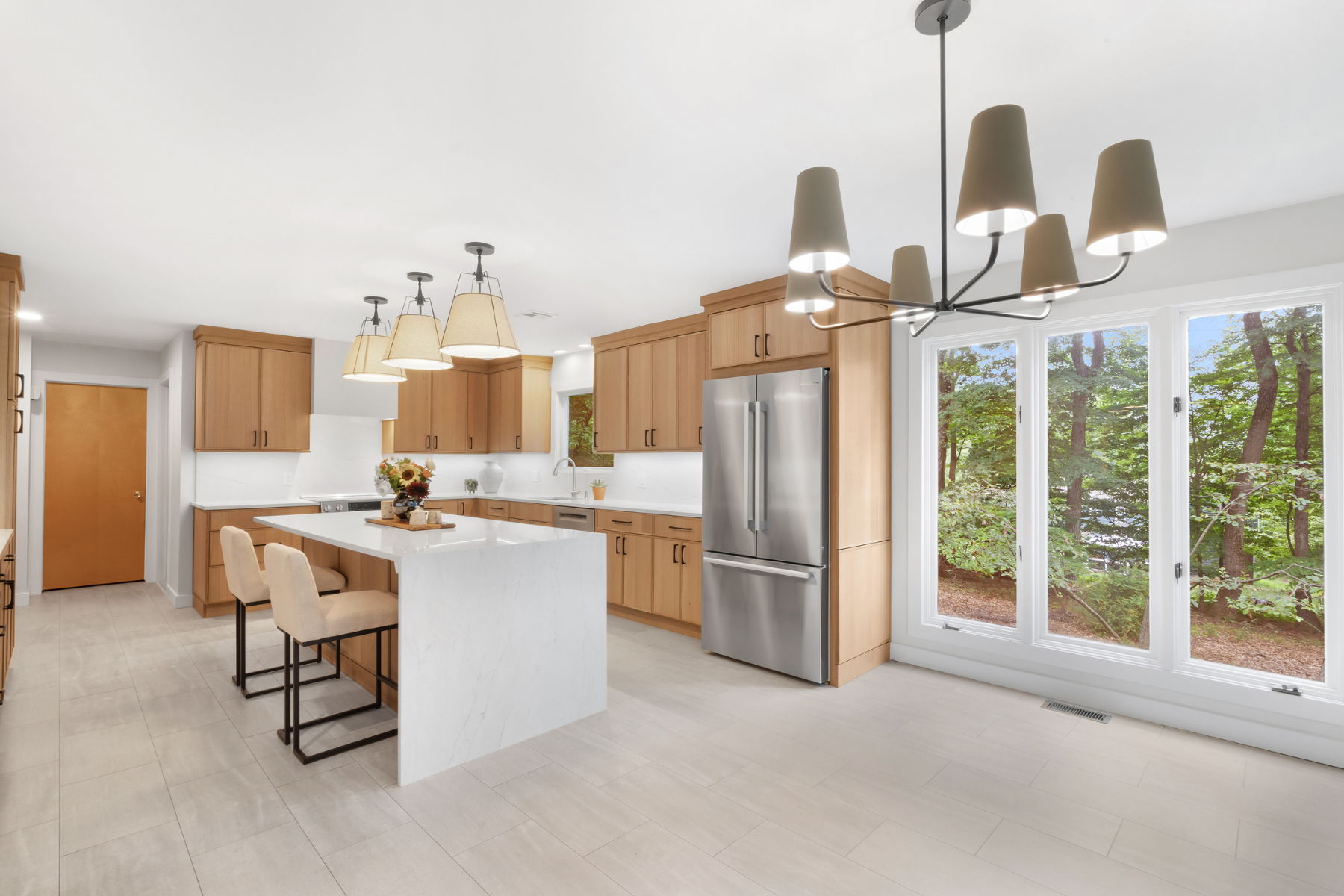 Light and Functional Randolph New Jersey Kitchen Remodel