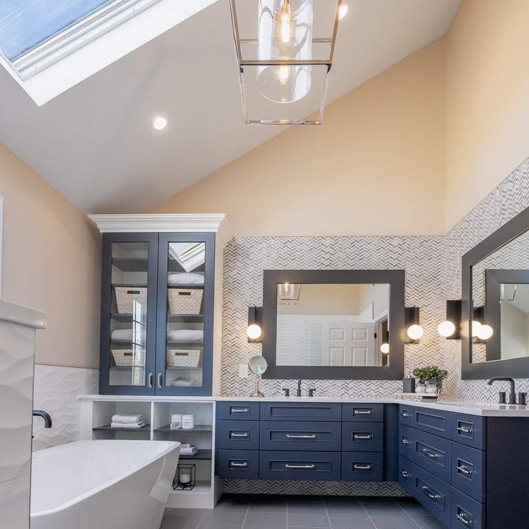 A Master & Main Bathroom Remodel in Chester