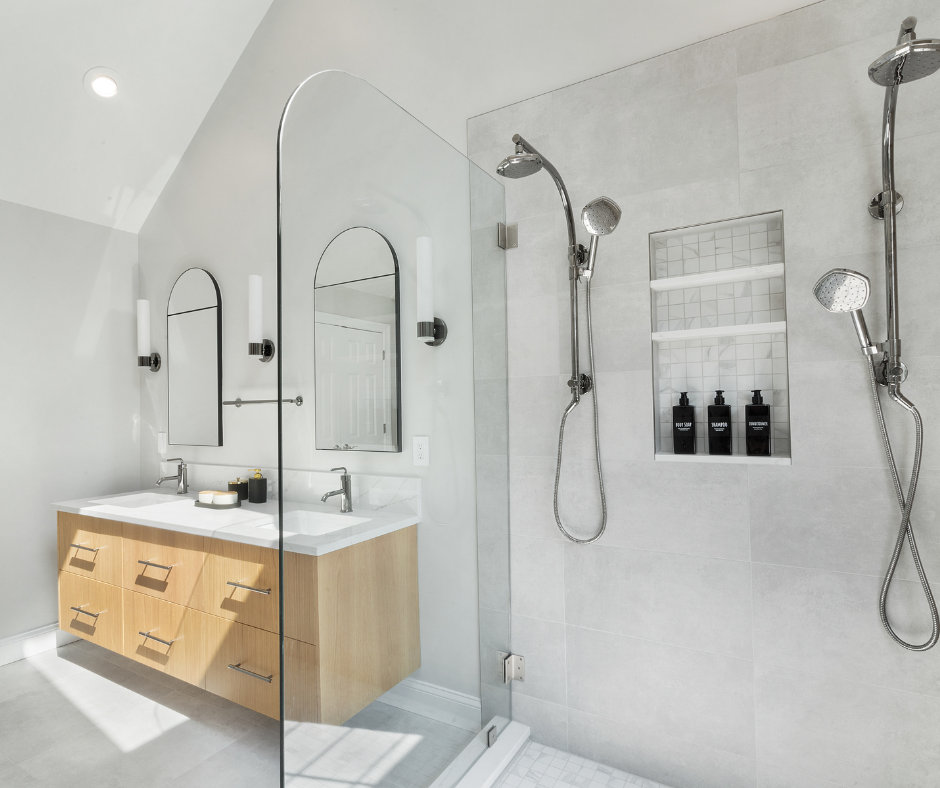 A Bright, Spacious, and Airy Primary Bath Remodel Towaco, NJ