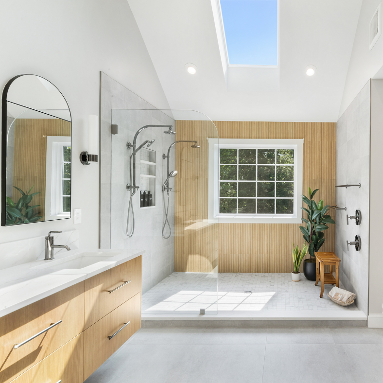 A Bright, Spacious, and Airy Primary Bath Remodel Towaco, NJ
