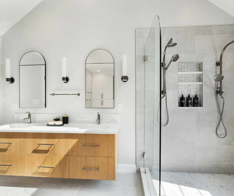 A Bright, Spacious, and Airy Primary Bath Remodel Towaco, NJ