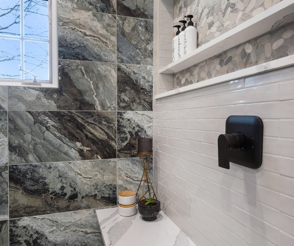 Earthy Bathroom Remodel Montville, NJ