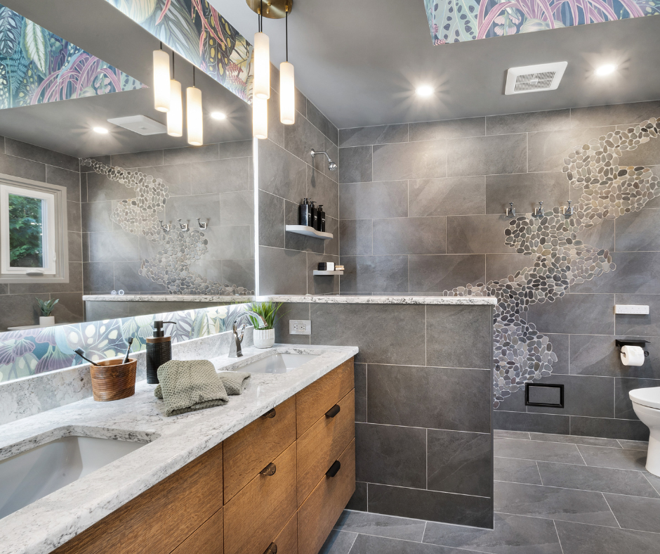 Eclectic Bathroom Remodel West Orange, NJ