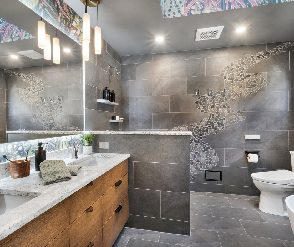 Eclectic Bathroom Remodel West Orange, NJ