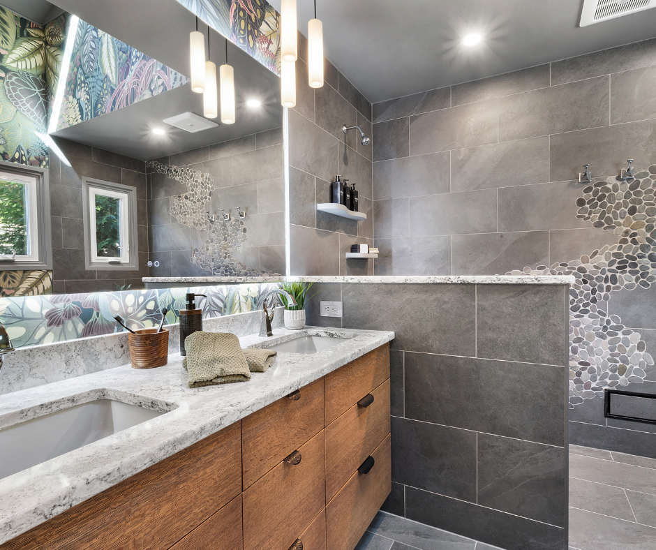 Eclectic Bathroom Remodel West Orange, NJ