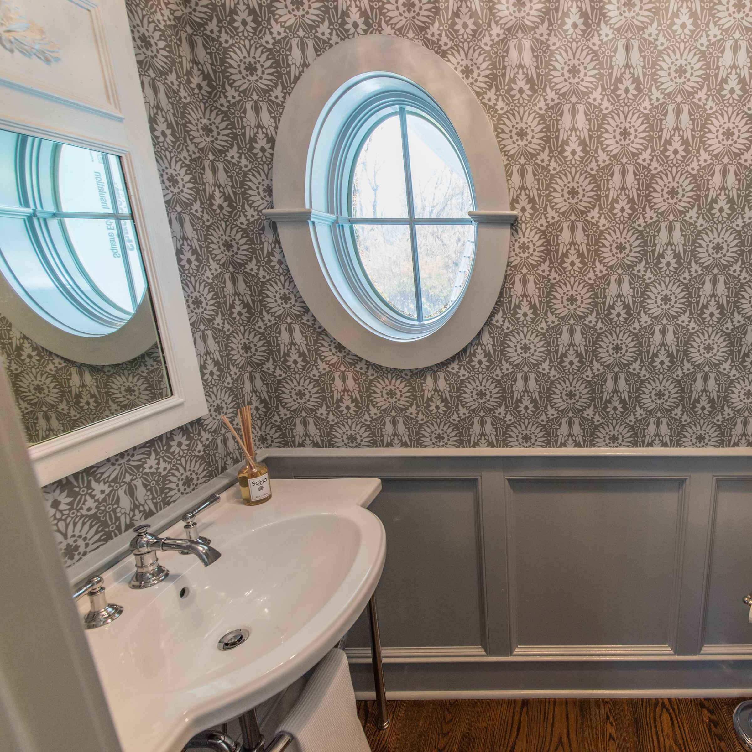 New Jersey Blue Powder Room