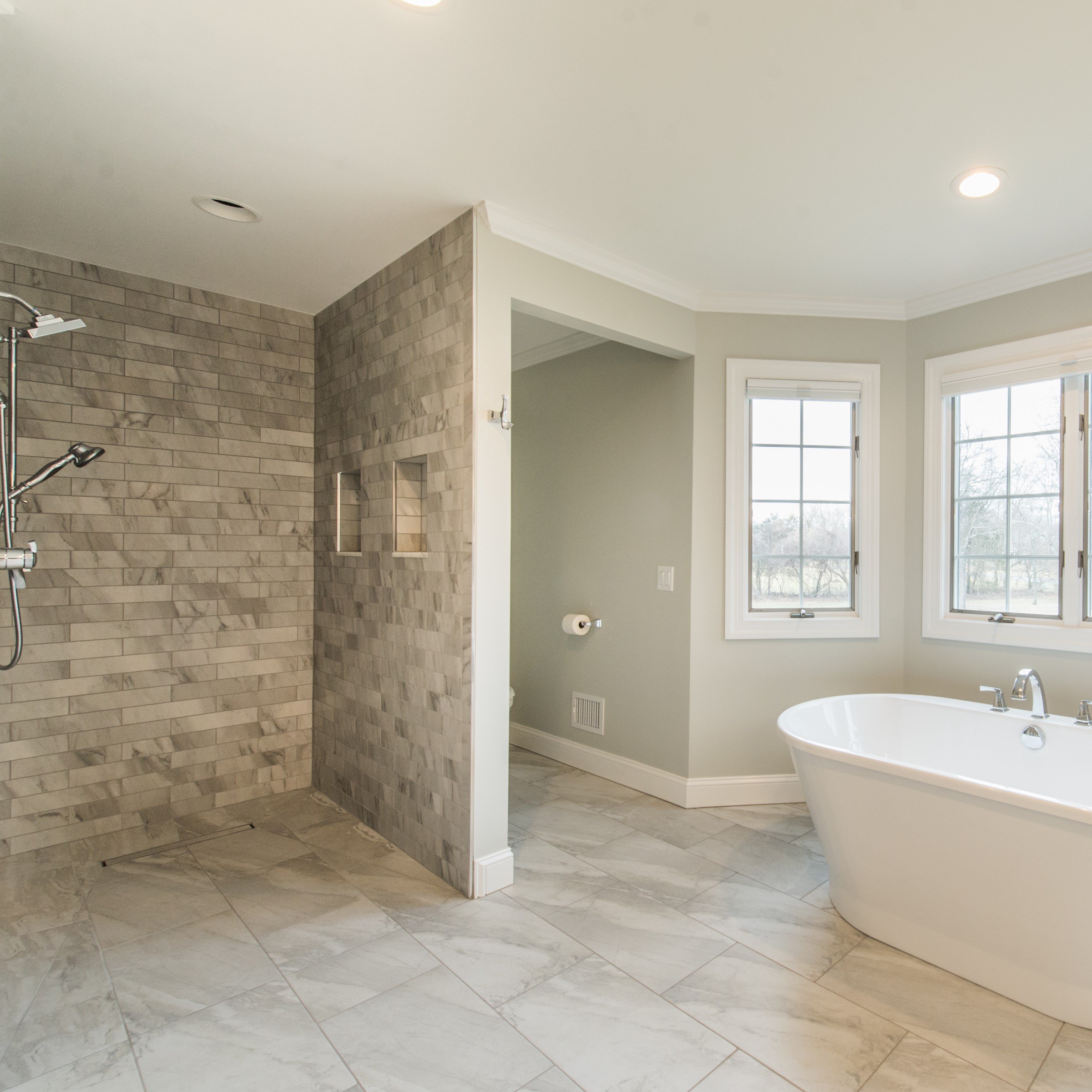 Elegant Bathroom Remodel with Walk-in Shower